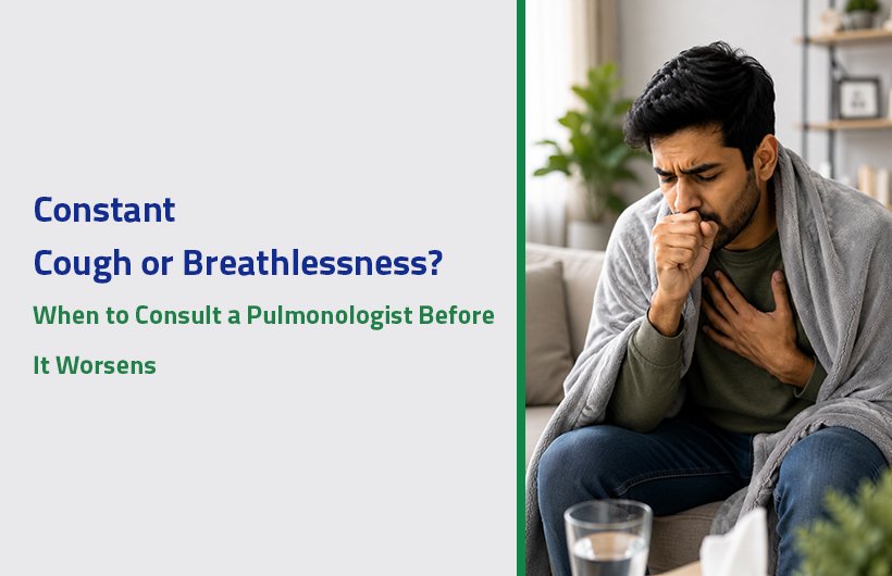 persistent cough and breathlessness